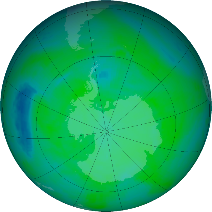 Ozone Map 1989-12-19